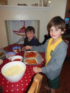 Sam and Oli following closely behind!