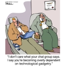 reliant on technology