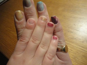 Matching nails after my pre-school pampering session, thank you gorgeous Edward.xx